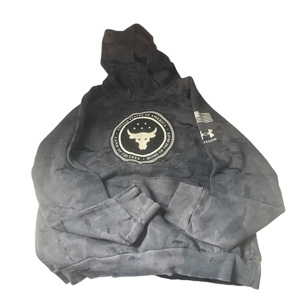 Under Armour Project Rock Veterans Day Hoodie Size Large
